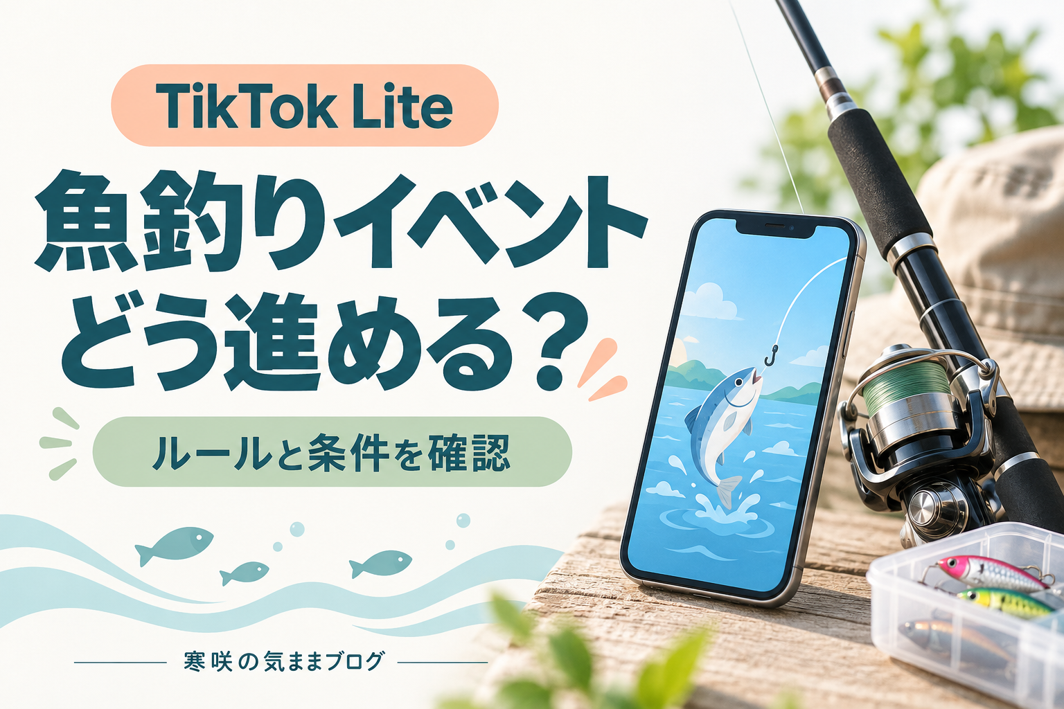 【2025最新】TikTokライト魚釣りイベント攻略ガイド！最大2万円分ポイントを狙う方法！