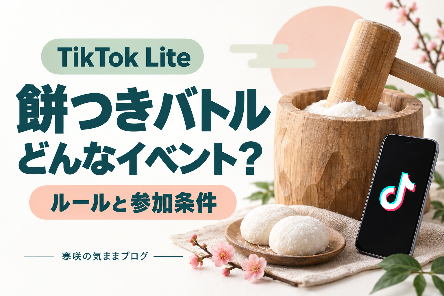 【完全攻略】TikTokライト「餅つきバトル」とは？ルール・戦略・報酬を徹底解説！