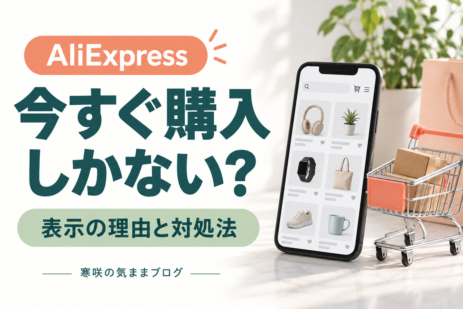 AliExpressで「今すぐ購入」しかない？カートボタンがない時の確認方法