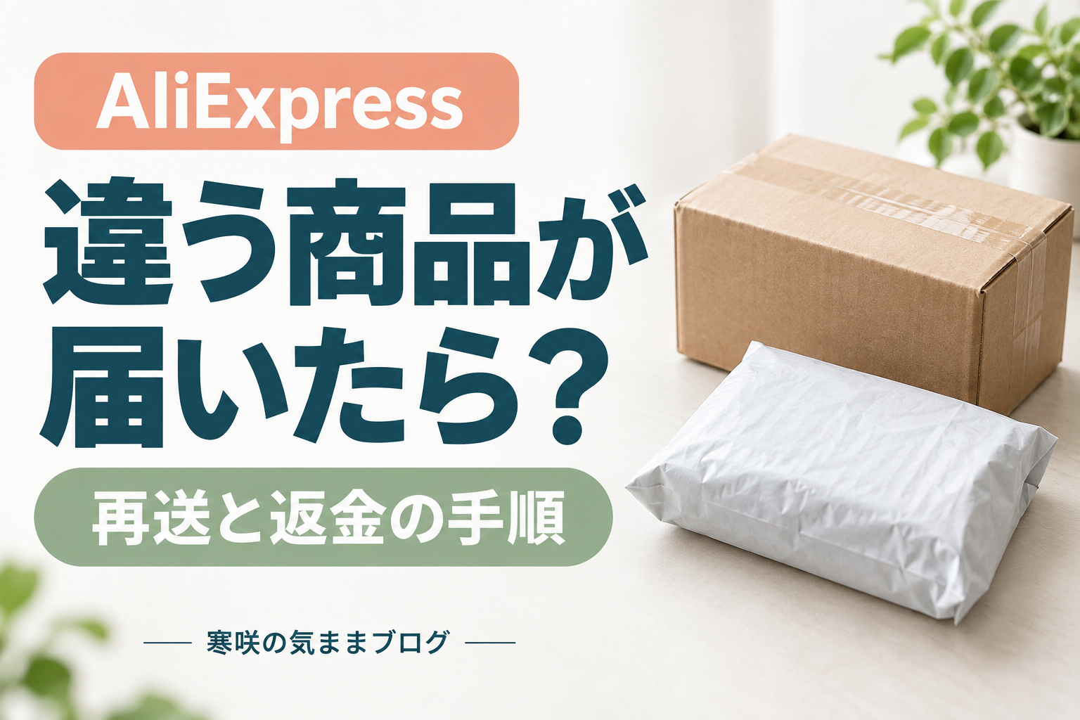【完全解決】AliExpressで違う商品が届いた時の再送・返金手続きと効果的な対処法