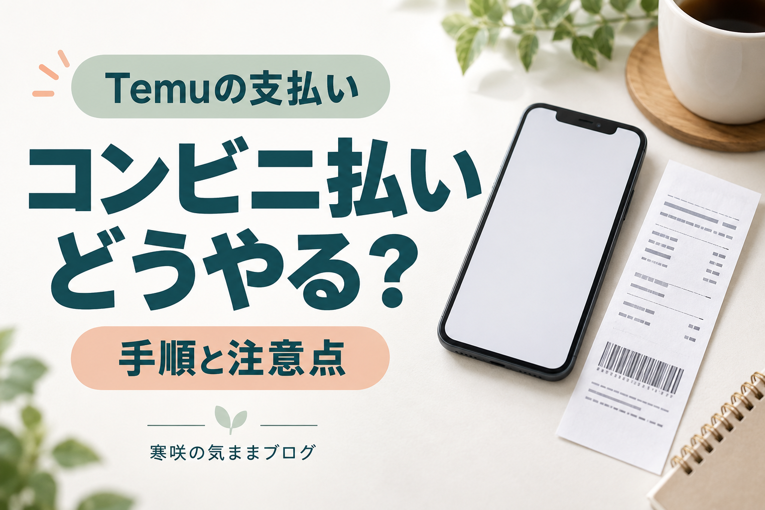 Temu（テム）のコンビニ支払い方法を徹底解説！初心者でも安心の簡単ガイド！