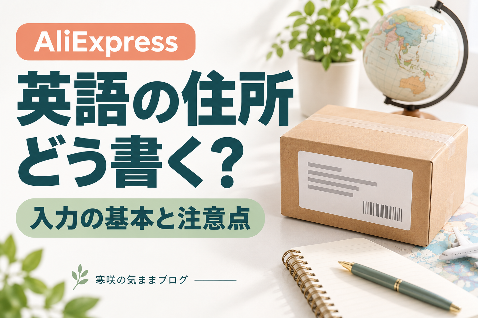 AliExpressの住所入力の書き方｜英語表記・電話番号・部屋番号の例