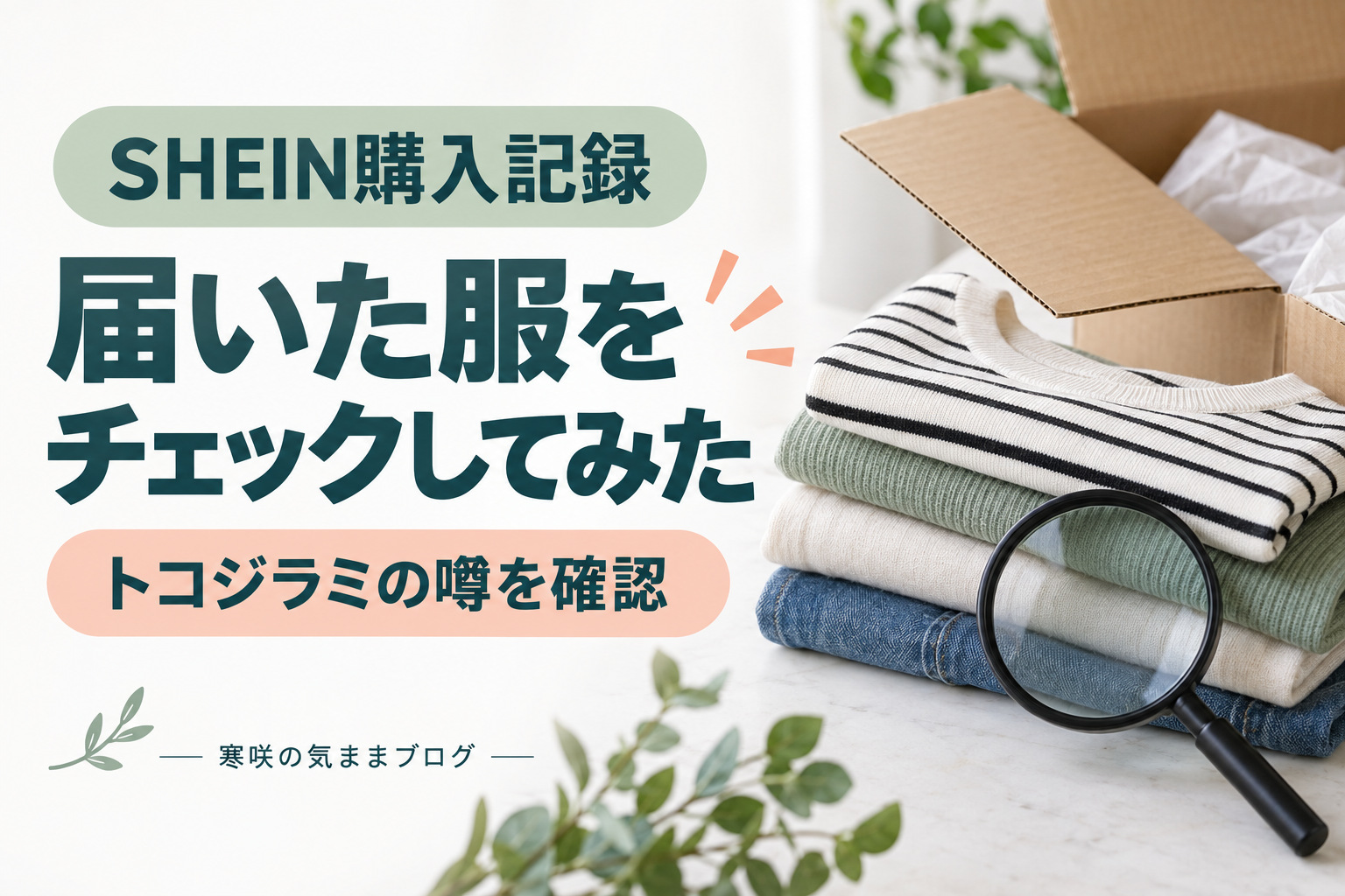 SHEINのトコジラミって現在はどうなった？実際に買って調査しました！