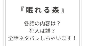 ドラマ『眠れる森』全話ネタバレ！